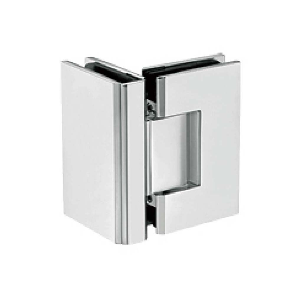 90 degree glass to glass brass shower hinge JSH-2081 with right angle
