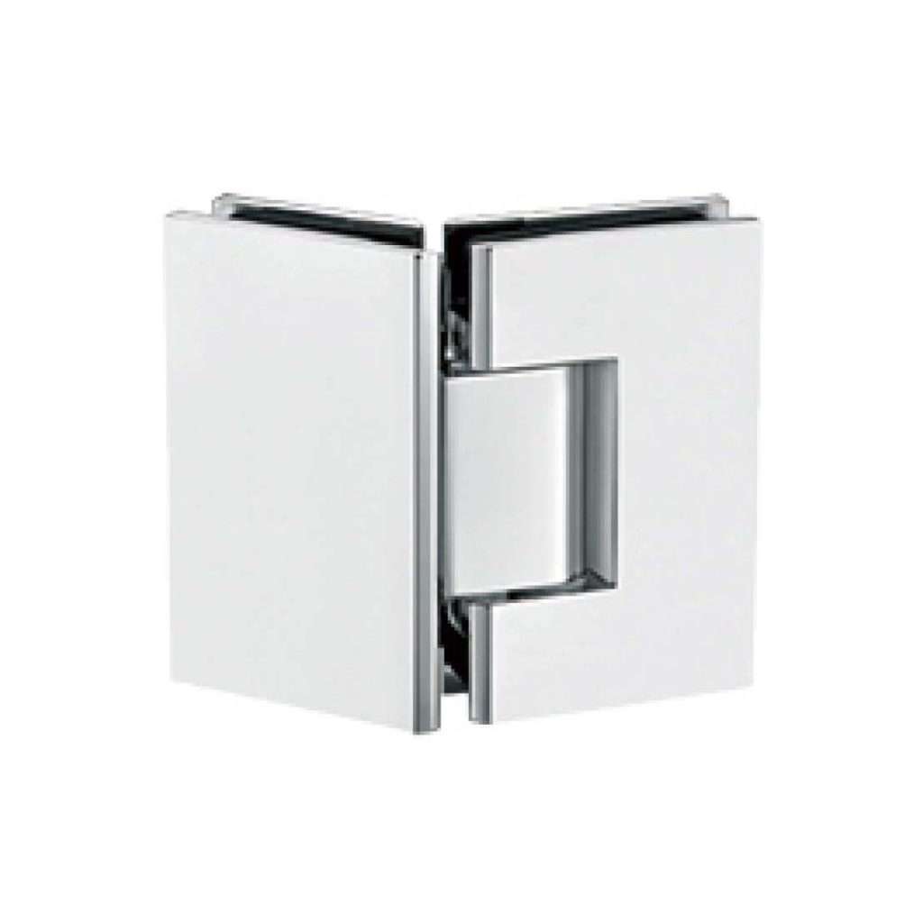 135 degree glass to glass brass shower hinge JSH-2082 with right angle