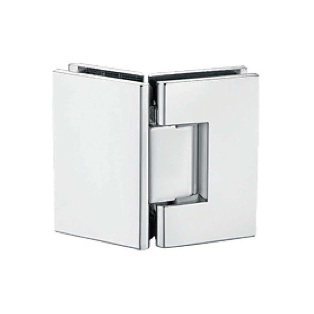 square edge 135 degree glass to glass adjustable brass shower hinge JSH-2086