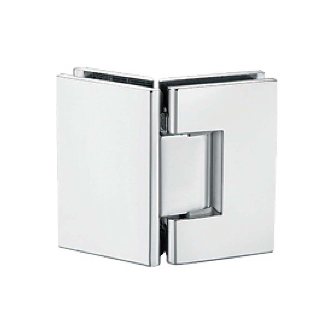 square edge 135 degree glass to glass adjustable brass shower hinge JSH-2086