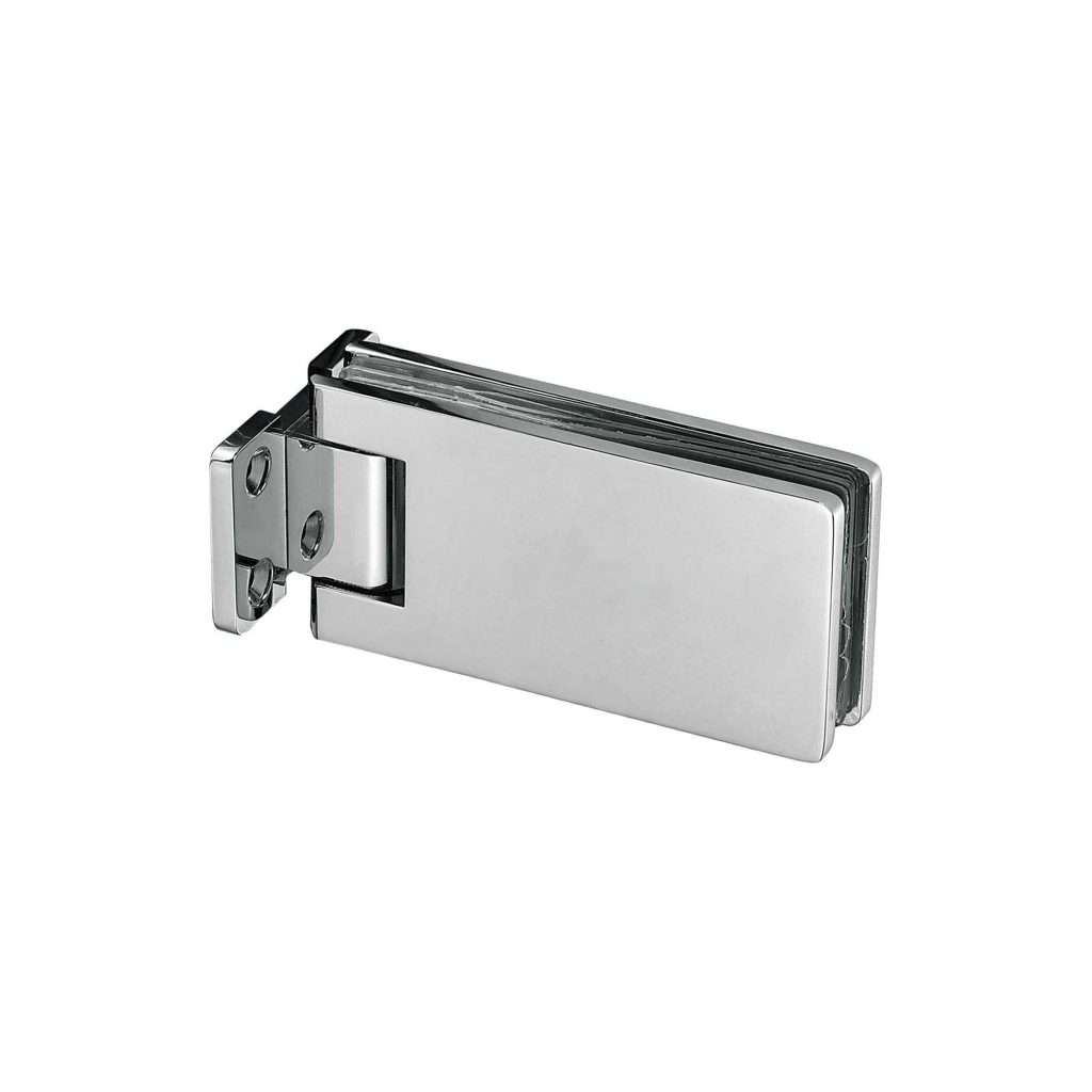 90 degree glass to wall hinge JSH-2110 with long flat rectangular plates for shower door
