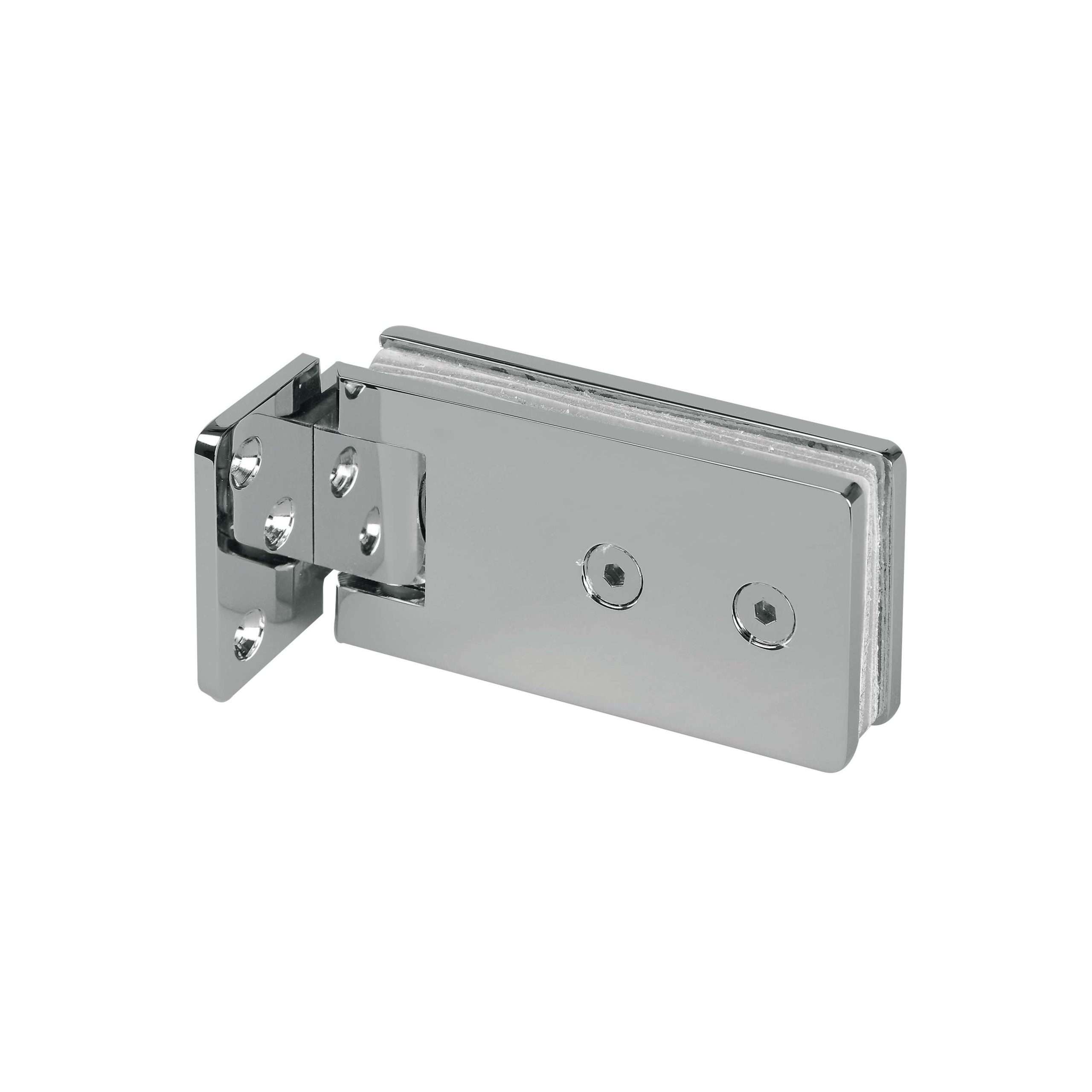 wall mount hinge JSH-2110A with long flat rectangular plates for shower door