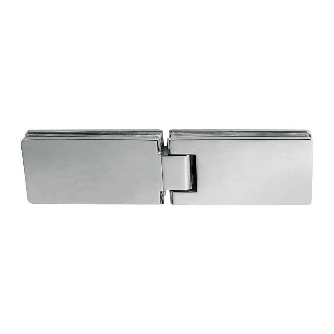 180 degree glass to glass hinge JSH-2113 with long flat rectangular plates for shower door