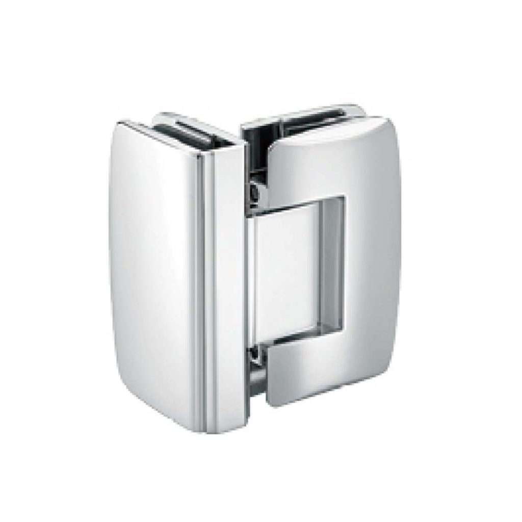 90 degree glass to glass hinge JSH-2211 with wide curved covers for shower door