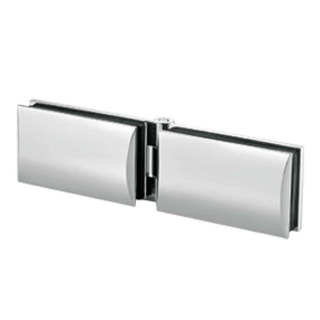 glass to glass hinge JSH-2411 with elongated rectangular plates for shower door
