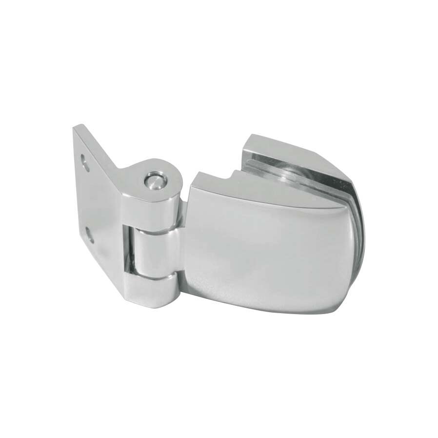 curved glass to wall hinge JSH-2440 with exposed side pivot for shower door