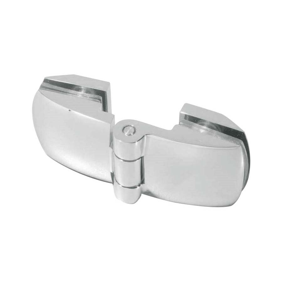 glass to glass hinge JSH-2441 with symmetrical curved covers for shower glass door