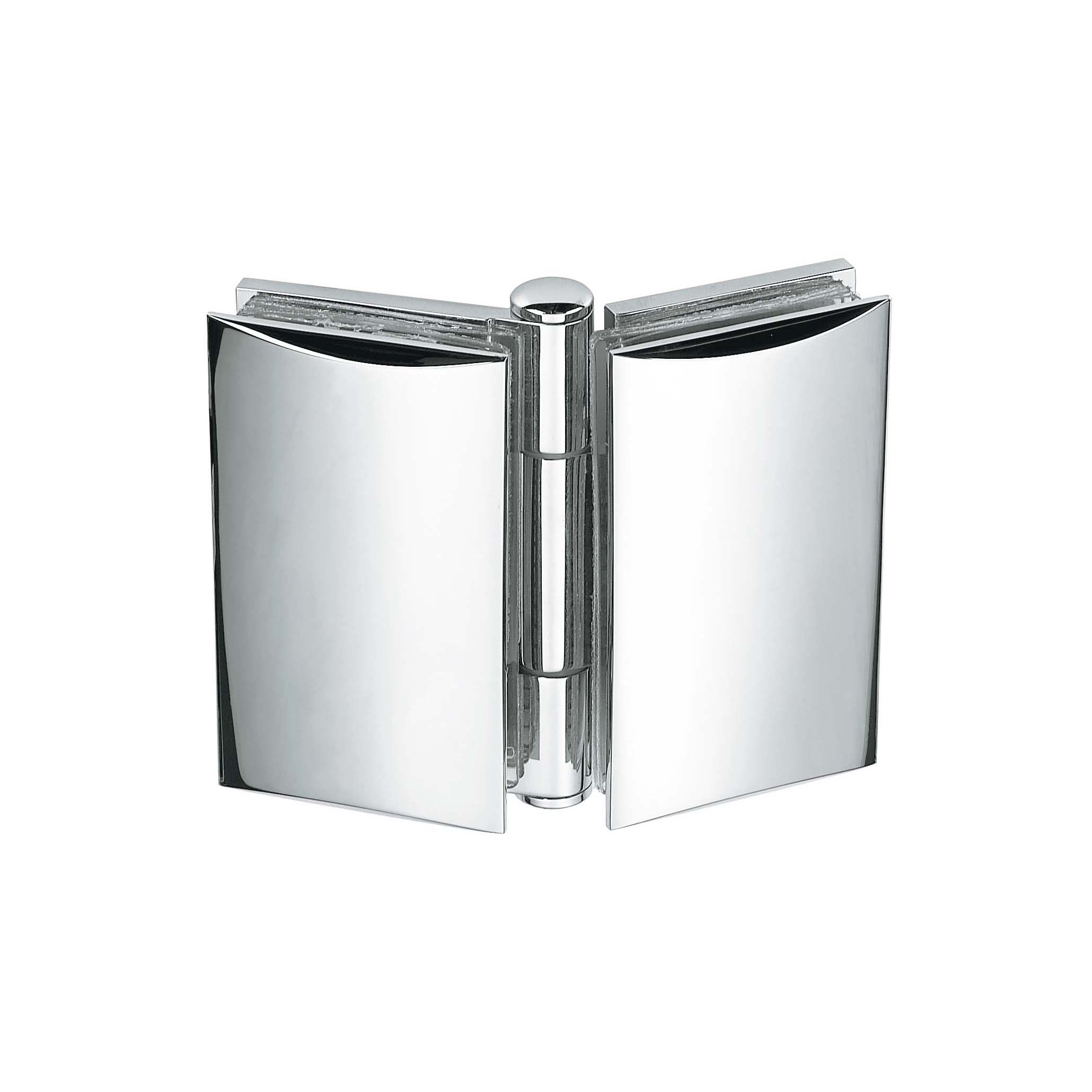 glass to glass hinge JSH-2511 with wide curved faces for shower glass door