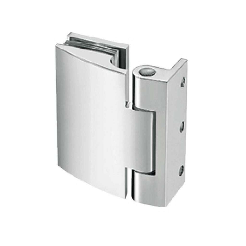 rectangular glass to wall hinge JSH-2540 with curved face for shower door