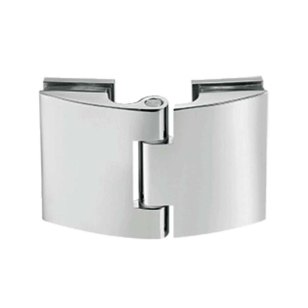 glass to glass hinge JSH-2541 with wide curved faces for shower door