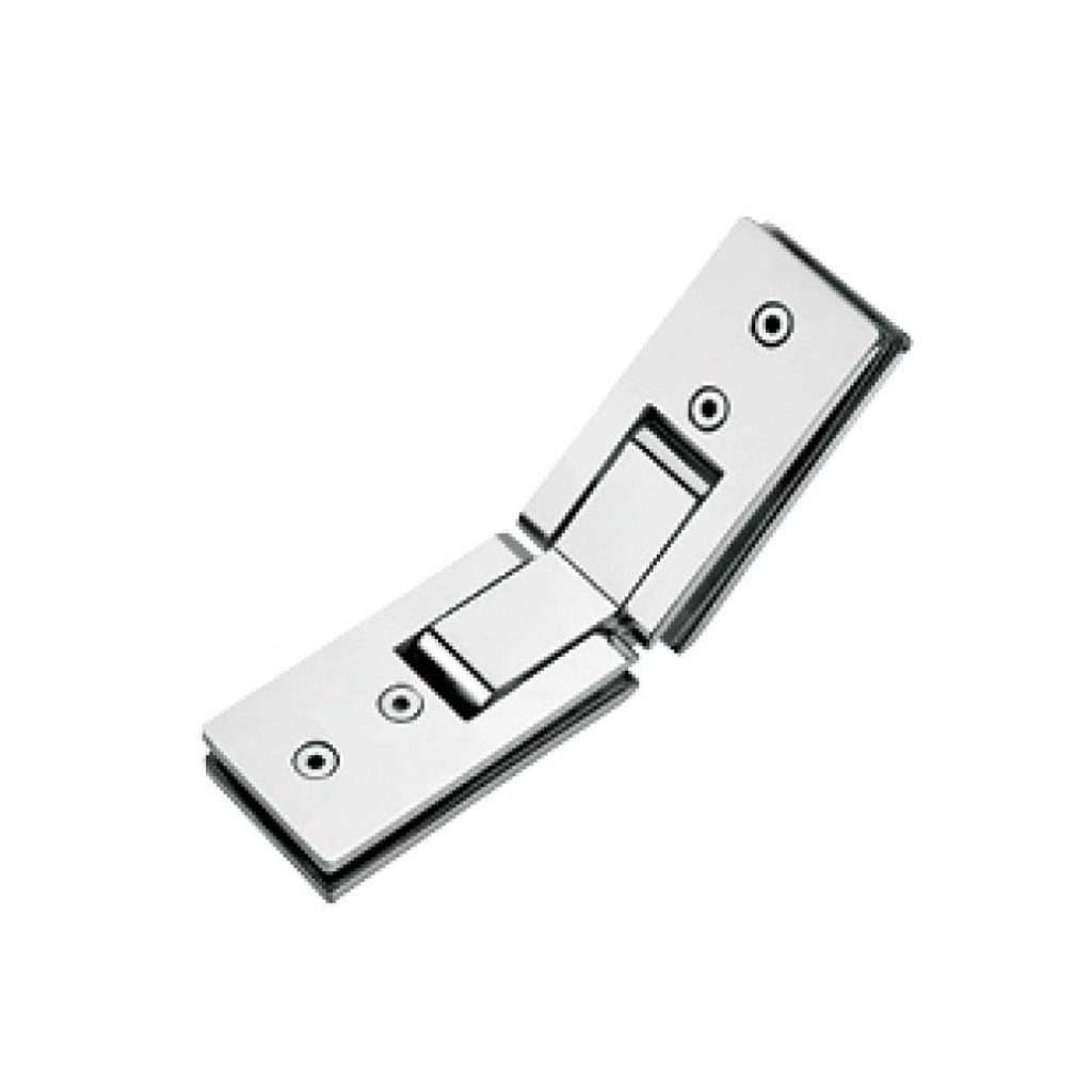 shower elongated rectangular 135 degree glass to glass door hinge JSH-2812 with inline pivot