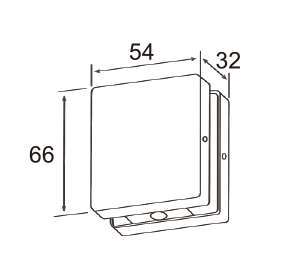 Technical drawing of strike box JPL-1375 for patch glass door