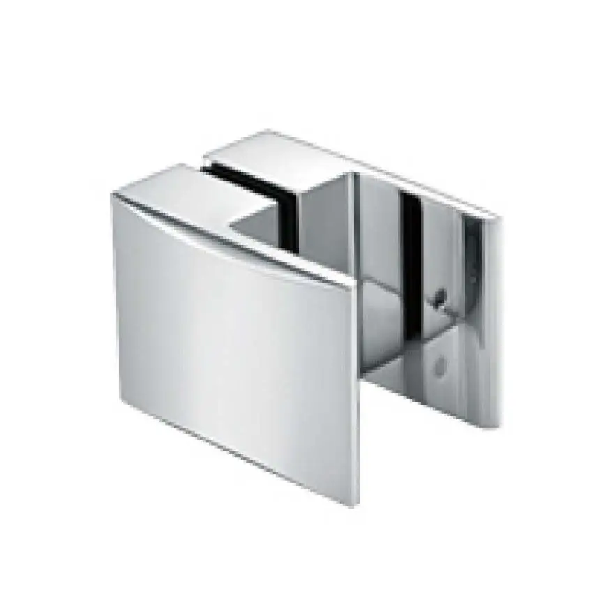 Square shower glass door knob JDK-3472 with curved face
