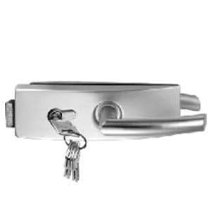 curved frameless mechanical lever lock JPL-4072 with standard round key cylinder