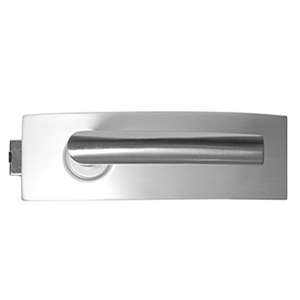 curved frameless mechanical lever lock JPL-4072B with a clean panel