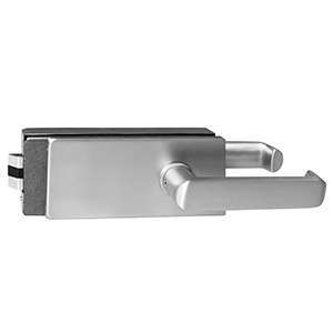 rectangular frameless mechanical lever lock JPL-4074C with concealed key cylinder