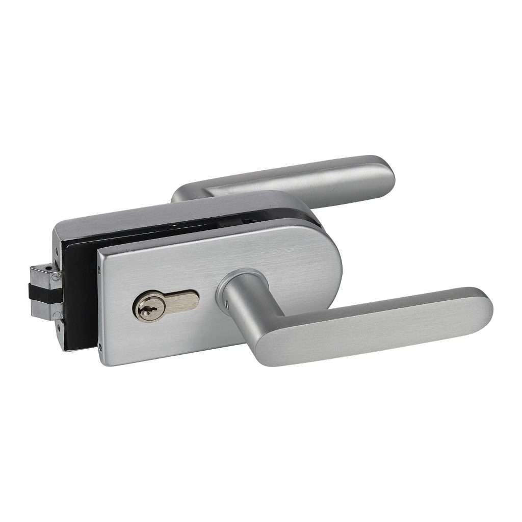 frameless mechanical lever lock JPL-4078 with standard round key cylinder