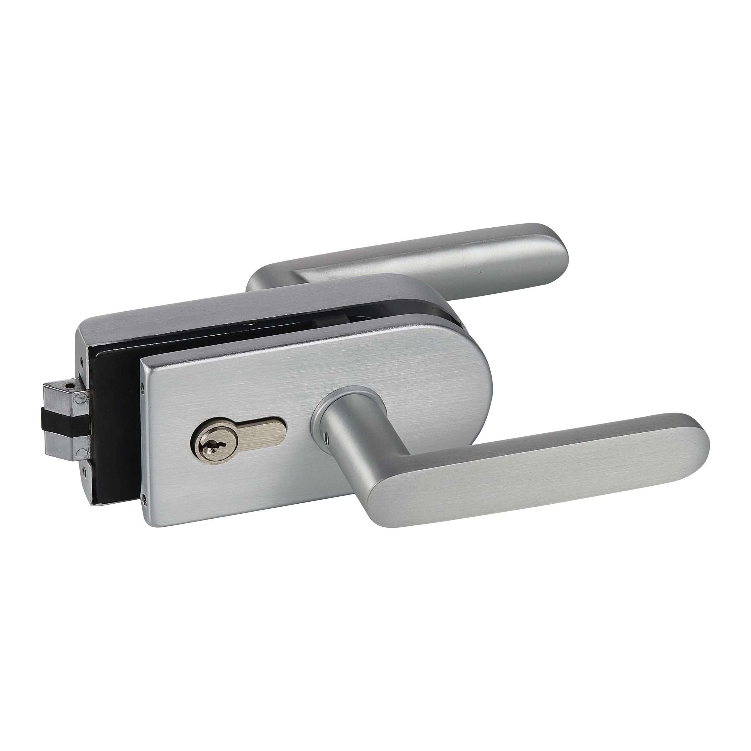 frameless mechanical lever lock JPL-4078 with standard round key cylinder