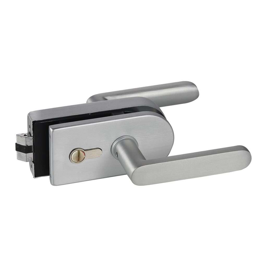 frameless mechanical lever lock JPL-4078E with vertical key cylinder