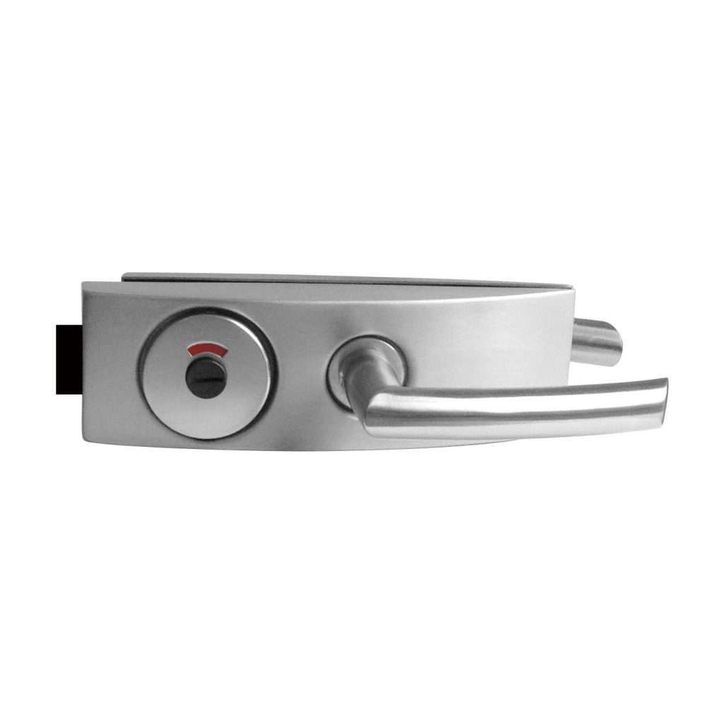 curved design lever lock MJPL-4072A with a round privacy turn knob
