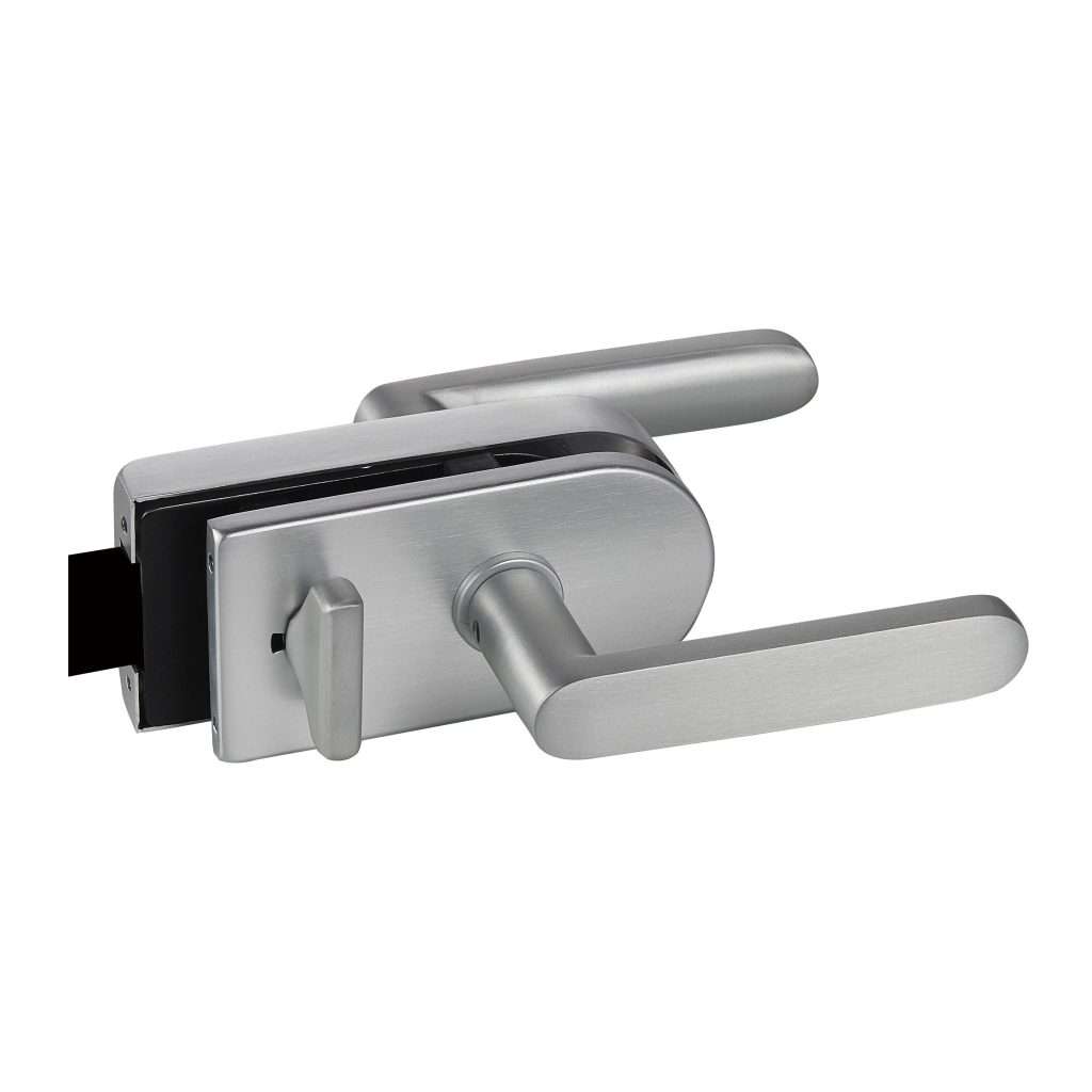 Frameless magnetic lever lock MJPL-4078A with big round turn-knob