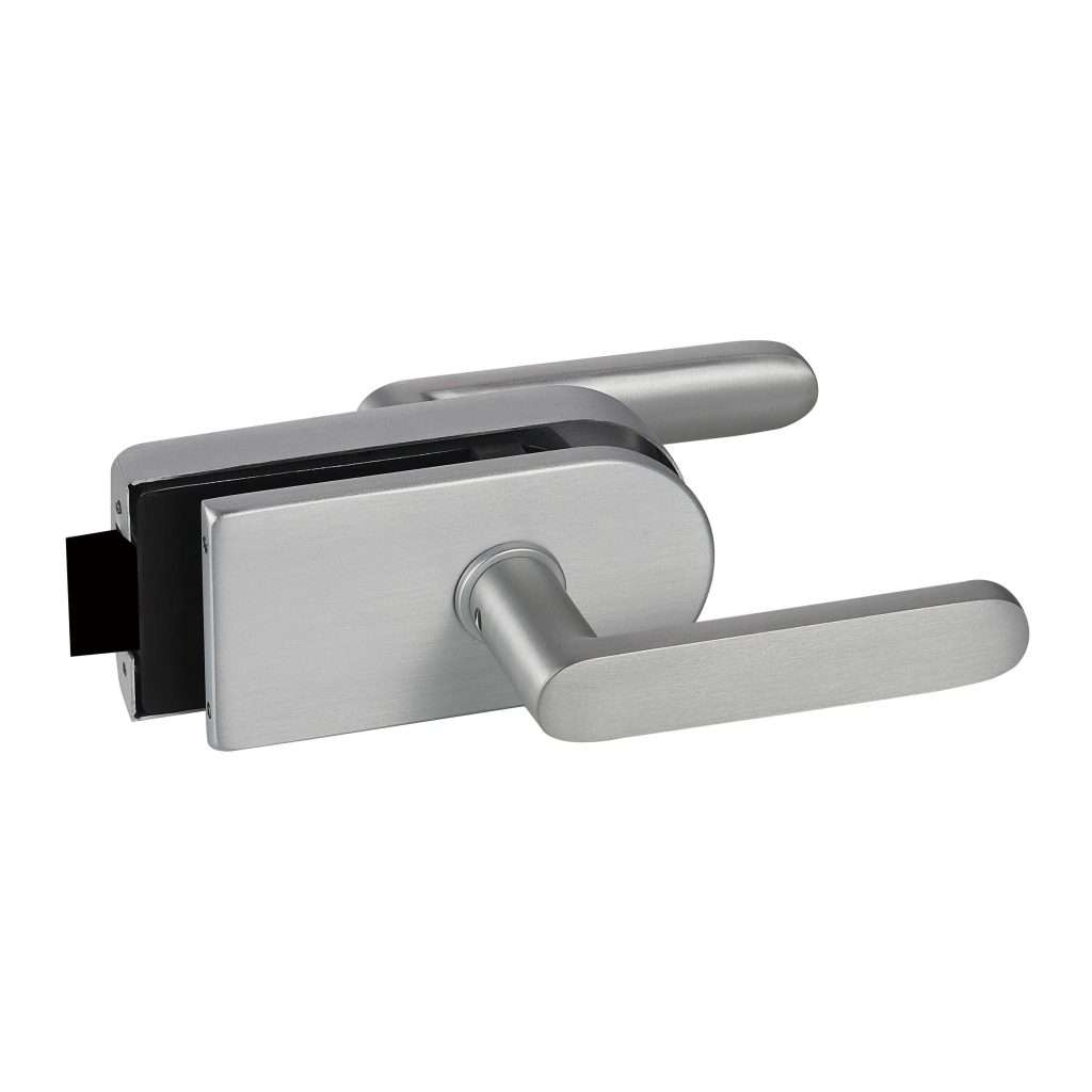 Frameless magnetic lever lock MJPL-4078C with concealed key cylinder