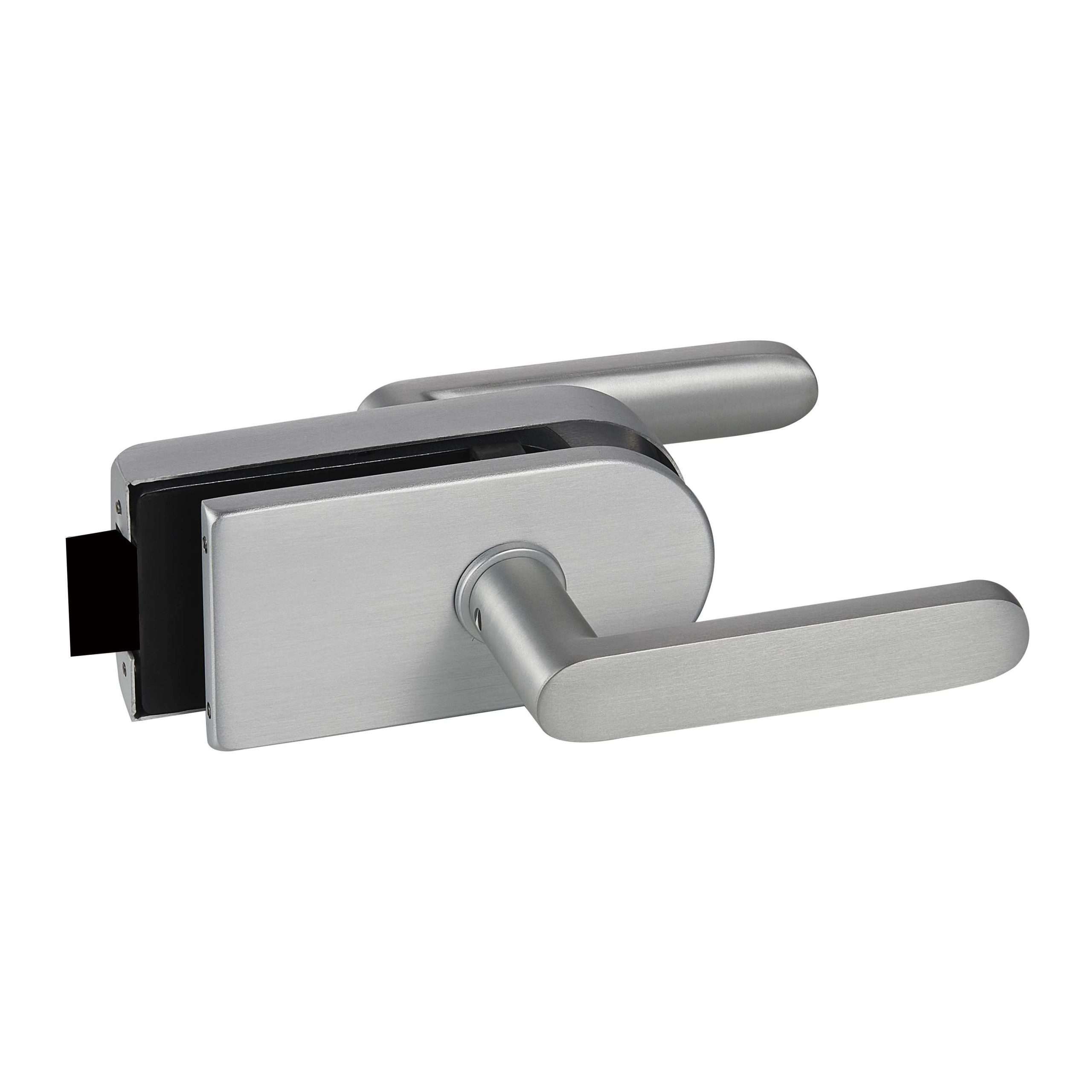 Frameless magnetic lever lock MJPL-4078C with concealed key cylinder