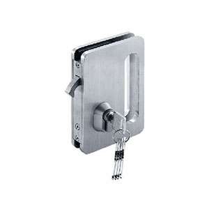 rectangular stacking glass door lock JFD-6612 with key cylinder