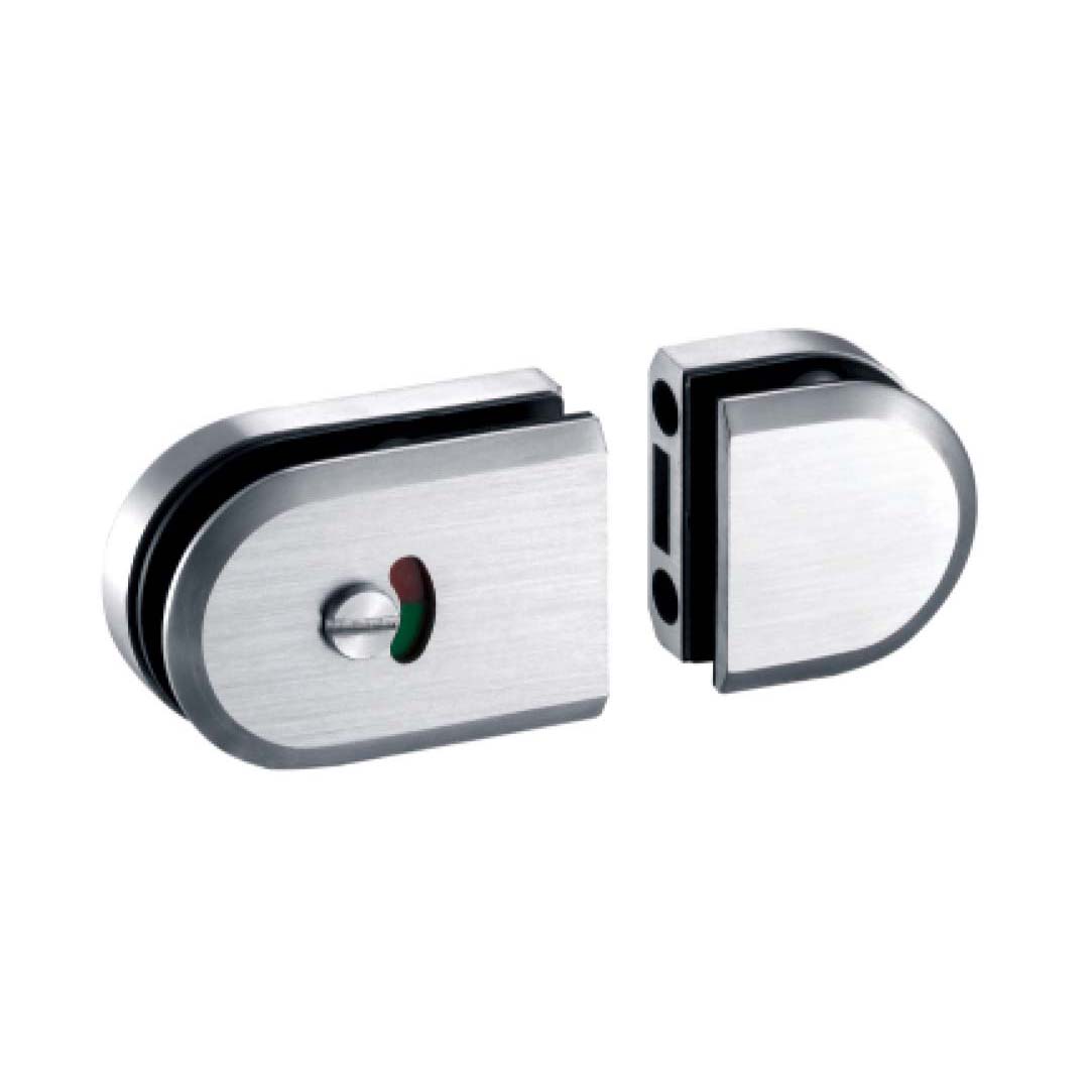 shower rounded glass lock JSL-2960 with central key cylinder