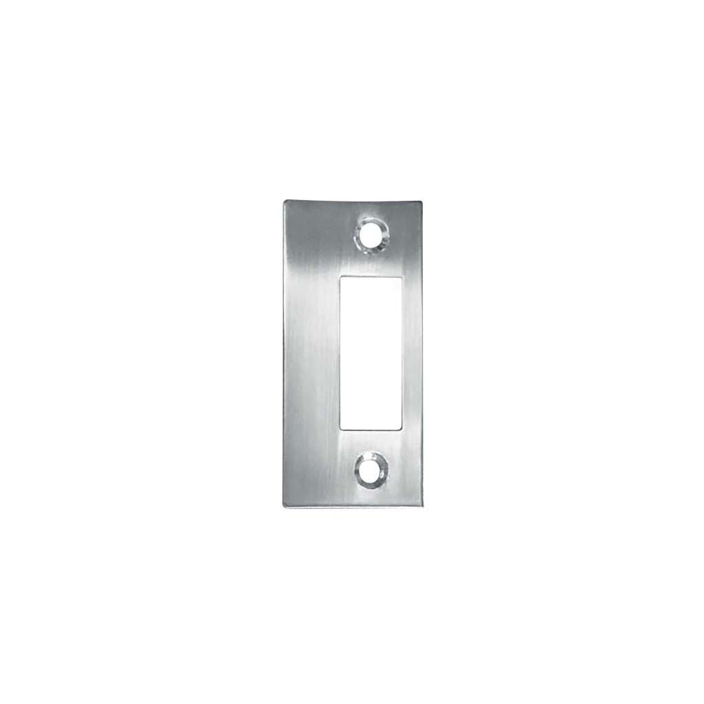 short rectangular metal lever lock strike plate
