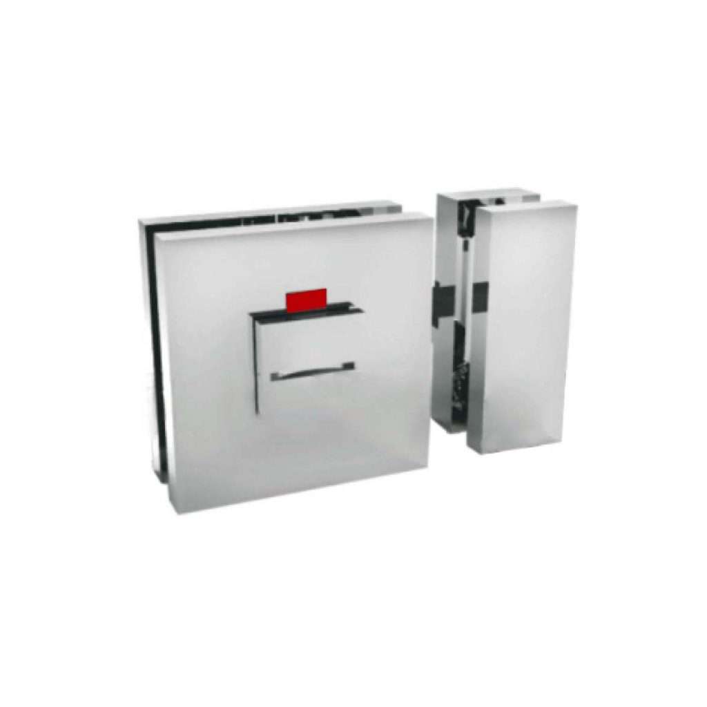 square brass glass to glass lock JSL-2681 for bathroom glass door