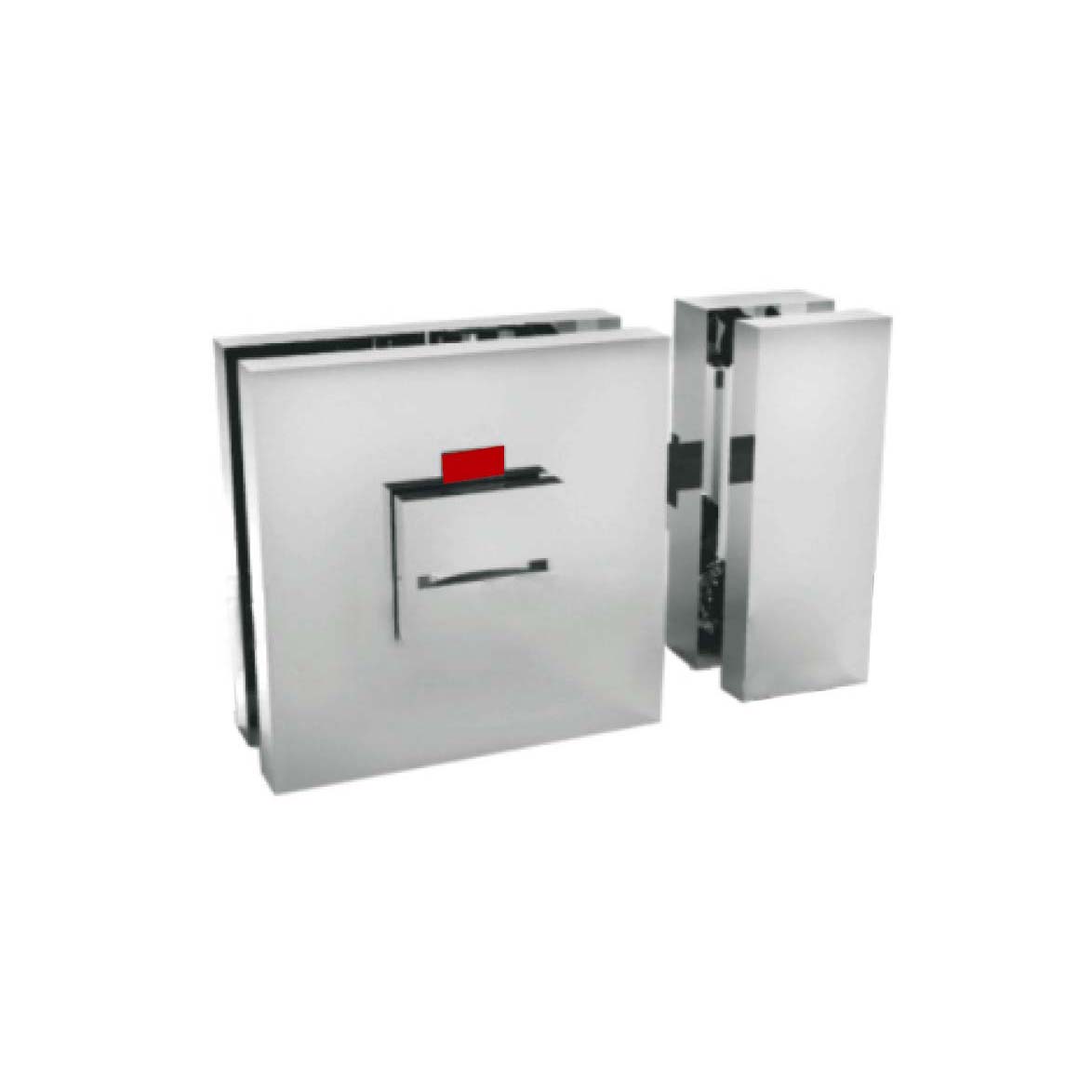 square brass glass to glass lock JSL-2681 for bathroom glass door