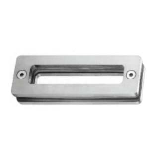 Long rectangular pull JSD-6070 with rounded corners for shower sliding glass door