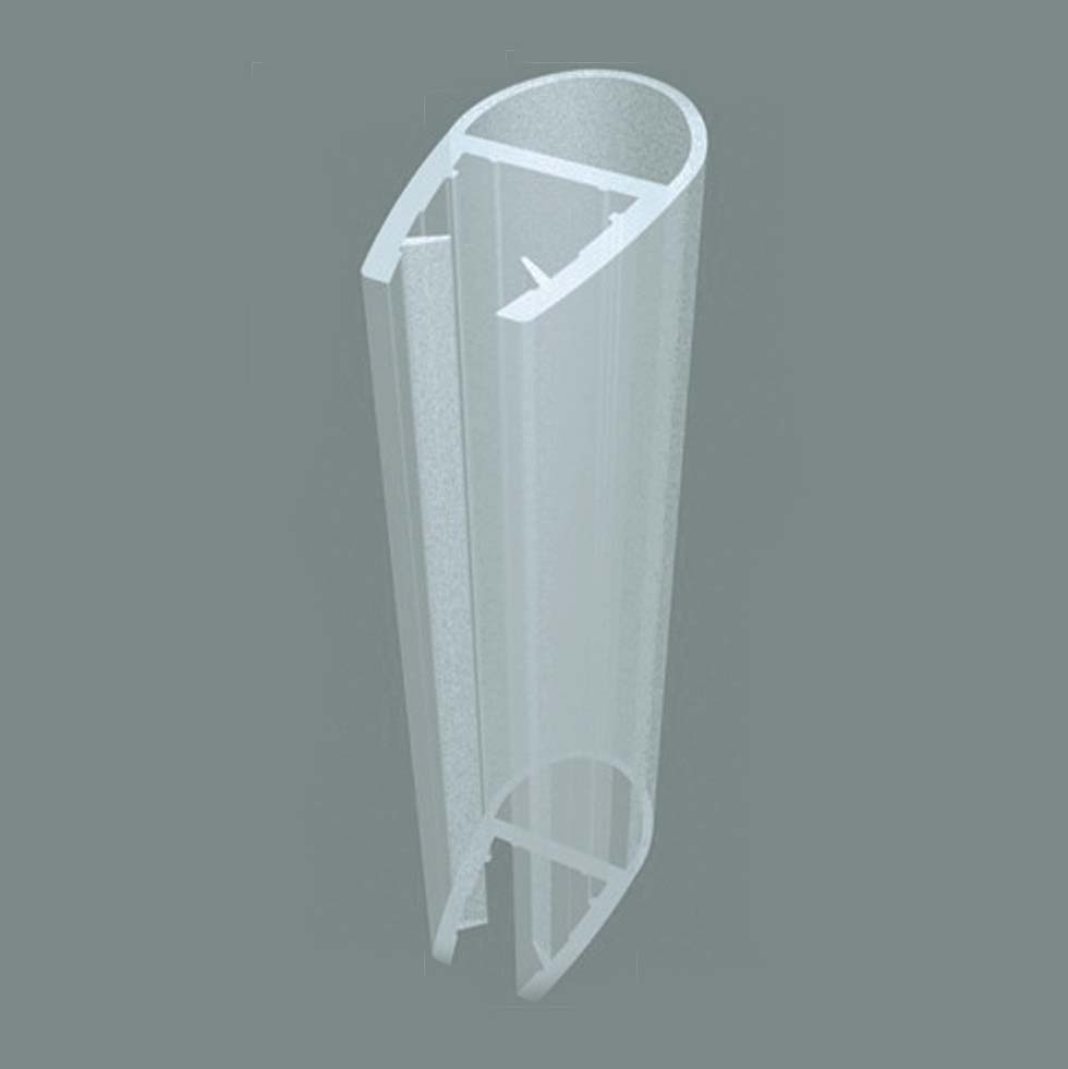 half rounded wall screen seal JSS-3640 for in and out swing glass doors