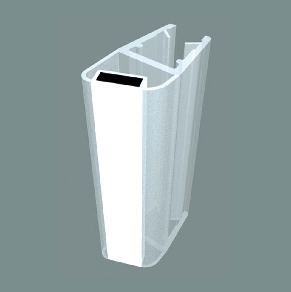 135 degree and 180 degree magnetic screen seal JSS-3690 profile for glass to glass