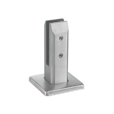 short rectangular railing spigot JGS-9130 with rounded top slot and square base