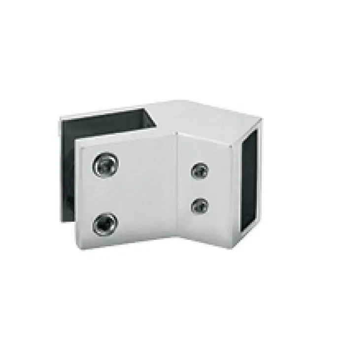 square shower fitting pipe to glass 135 degree JSS-3871