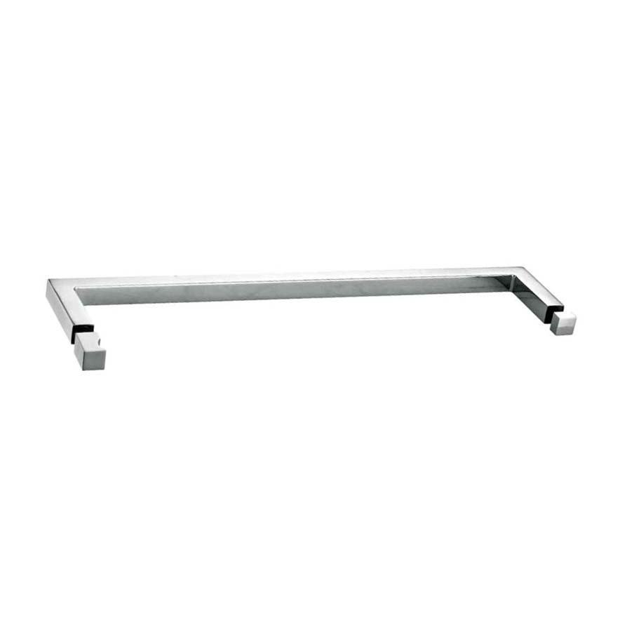 square tube towel bar with knob JDH-3370 for shower glass door