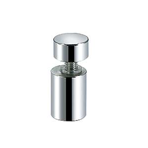short cylindrical fixing clamp JSD-7330A with flat top for single sliding glass door
