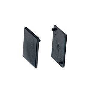 Track end cap JSD-6260L/R with rectangular black plastic caps for left and right ends