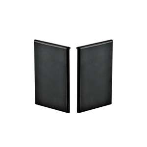 Track end cap JSD-6480L/R with rectangular black plastic caps for left and right ends