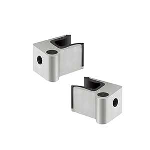 Commercial sliding glass door floor stop.